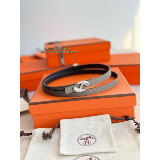 Special Grade Replica Hermes Women's My H and Reversible Hermès sur Mer Belt, 13 mm Clone Sale