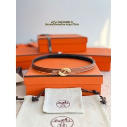 Special Grade Replica Hermes Women's My H and Reversible Hermès sur Mer Belt, 13 mm, Brown/Black Clone Sale