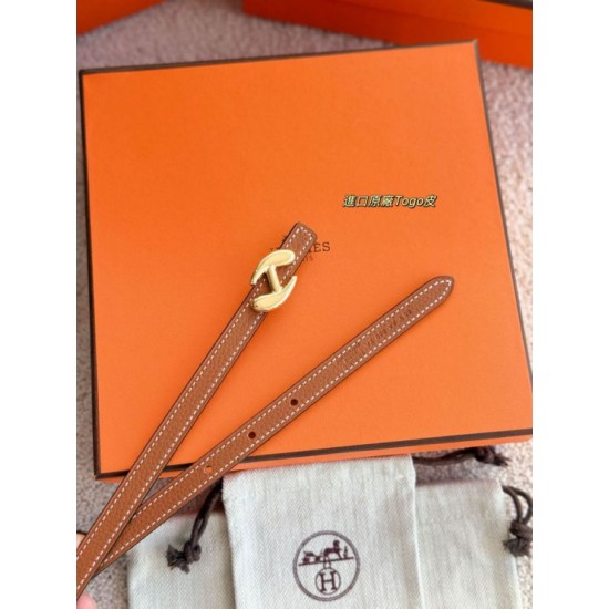 Special Grade Replica Hermes Women's My H and Reversible Hermès sur Mer Belt, 13 mm, Brown/Black Clone Sale