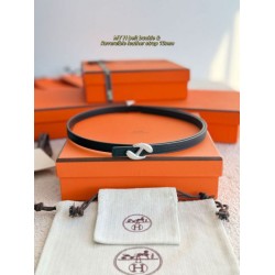 Special Grade Replica Hermes Women's My H Belt and Hermès sur Mer 13 mm Black Clone Sale
