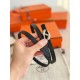 Special Grade Replica Hermes Women's My H Belt and Hermès sur Mer 13 mm Black Clone Sale