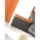 Special Grade Replica Celine Triomphe Soft Shopper Bag in Tan Canvas/Calfskin Clone Sale