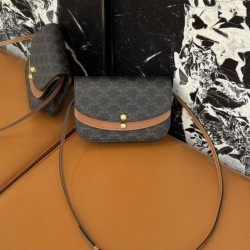 Special Grade Replica Celine Duo Woc Wallet with Crossbody Strap Clone Sale