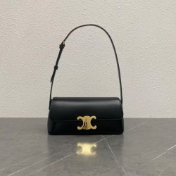 Special Grade Replica Celine Diane Shoulder Bag in Black Clone Sale