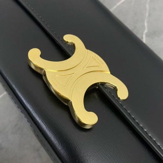 Special Grade Replica Celine Diane Shoulder Bag in Black Clone Sale