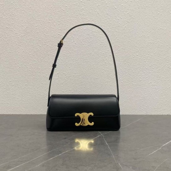 Special Grade Replica Celine Diane Shoulder Bag in Black Clone Sale