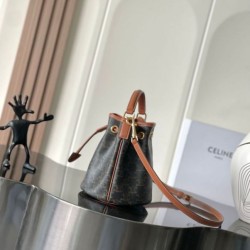 Special Grade Replica Celine Clara Triomphe Bucket Bag Clone Sale