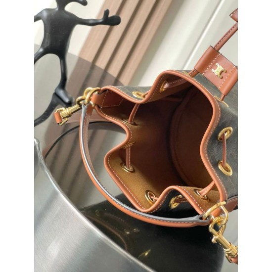 Special Grade Replica Celine Clara Triomphe Bucket Bag Clone Sale