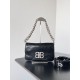 Special Grade Replica Balenciaga BB Soft Flap Shoulder Bag with Silver Hardware Clone Sale