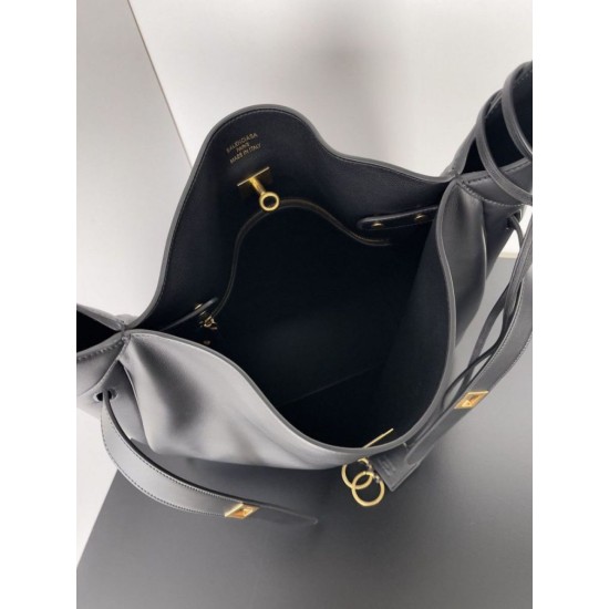 Special Grade Replica Balenciaga Bel Air Large Hobo Bag in Black Clone Sale