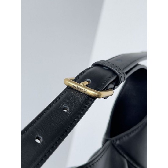 Special Grade Replica Balenciaga Bel Air Large Hobo Bag in Black Clone Sale