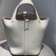 Special Grade Replica Hermes Picotin Lock 18 Etoupe bag in beige with silver hardware Clone Sale