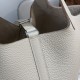 Special Grade Replica Hermes Picotin Lock 18 Etoupe bag in beige with silver hardware Clone Sale