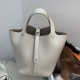 Special Grade Replica Hermes Picotin Lock 18 Etoupe bag in beige with silver hardware Clone Sale