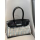 Special Grade Replica Hermes Birkin 29 shoulder bag in Toile H embroidered canvas, black Clone Sale