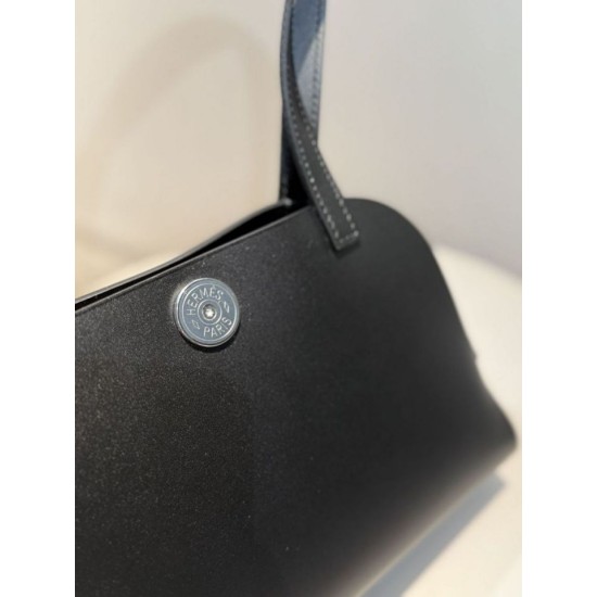 Special Grade Replica Hermes Tablier Sellier shoulder bag in black Clone Sale