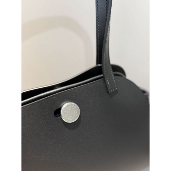 Special Grade Replica Hermes Tablier Sellier shoulder bag in black Clone Sale