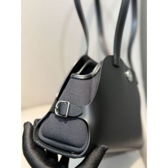 Special Grade Replica Hermes Tablier Sellier shoulder bag in black Clone Sale