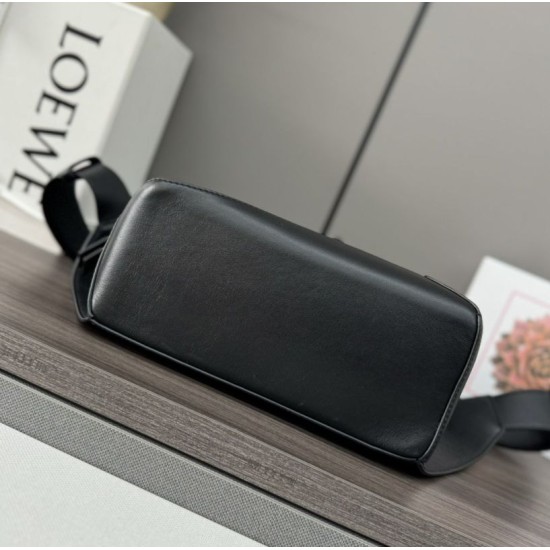 Special Grade Replica Loewe Small Puzzle Edge Classic Belt Bag in Black Clone Sale