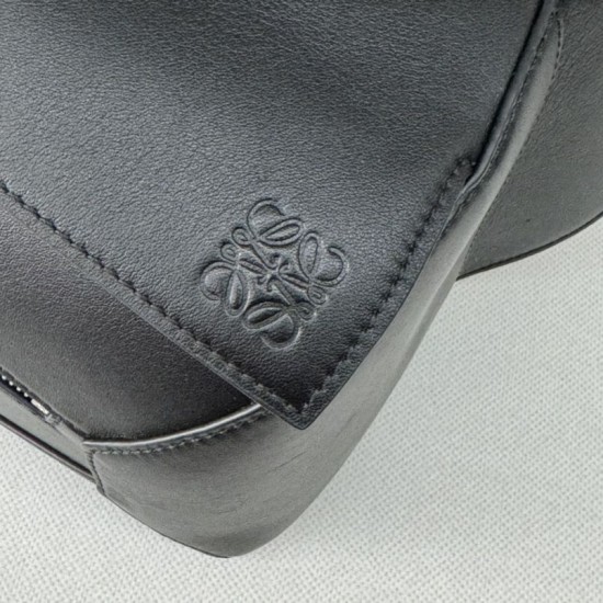 Special Grade Replica Loewe Small Puzzle Edge Classic Belt Bag in Black Clone Sale