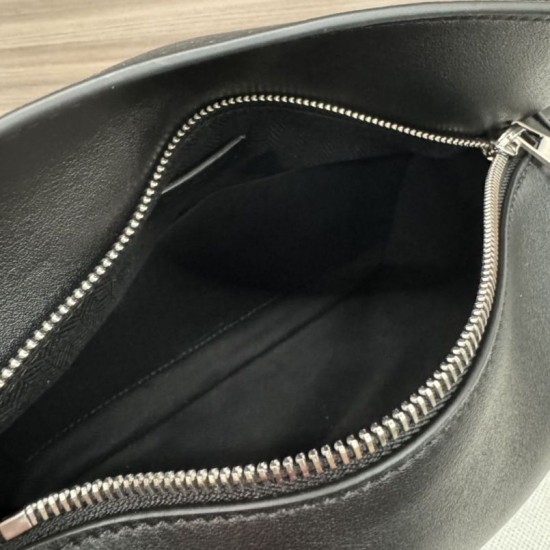 Special Grade Replica Loewe Small Puzzle Edge Classic Belt Bag in Black Clone Sale