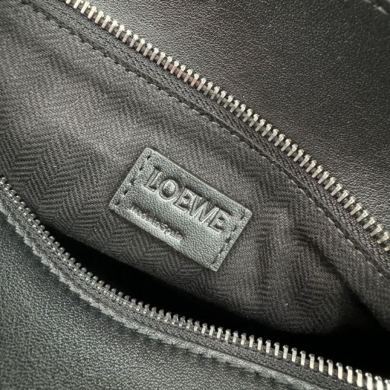 Special Grade Replica Loewe Small Puzzle Edge Classic Belt Bag in Black Clone Sale
