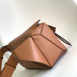 Special Grade Replica Loewe Small Puzzle Edge Classic Belt Bag in Brown Clone Sale