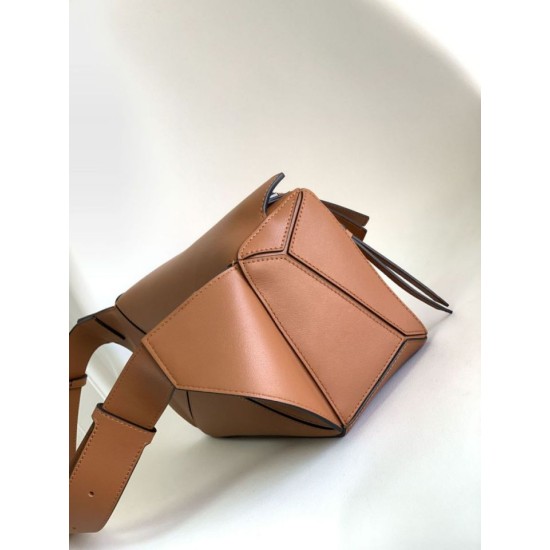 Special Grade Replica Loewe Small Puzzle Edge Classic Belt Bag in Brown Clone Sale