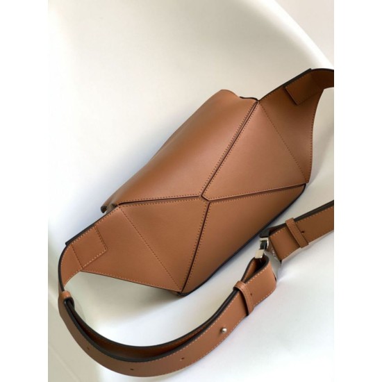 Special Grade Replica Loewe Small Puzzle Edge Classic Belt Bag in Brown Clone Sale