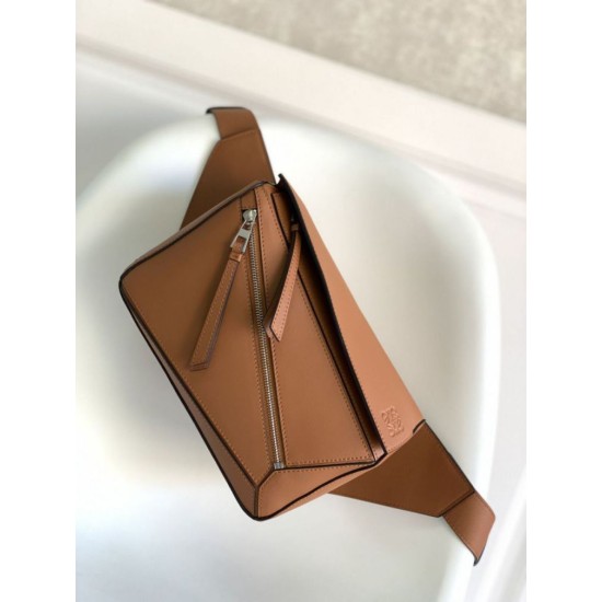 Special Grade Replica Loewe Small Puzzle Edge Classic Belt Bag in Brown Clone Sale