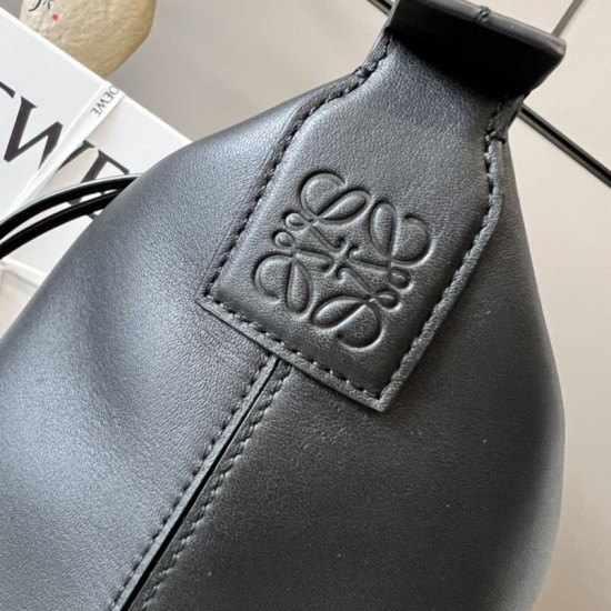 Special Grade Replica Loewe Small Cubi Shoulder Bag in Black Clone Sale