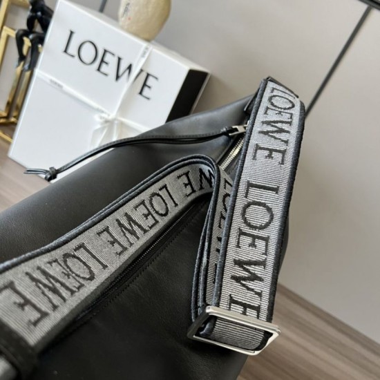 Special Grade Replica Loewe Small Cubi Shoulder Bag in Black Clone Sale