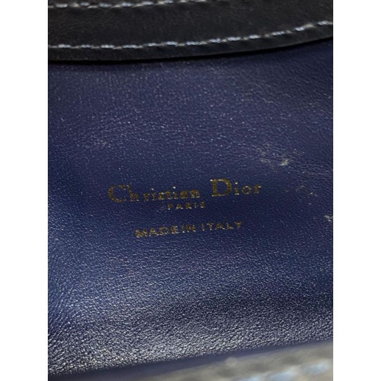 Special Grade Replica Dior Jolie Top Handle Mini Bag Dior Oblique jacquard S3123 Blue Clone Sale