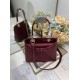 Special Grade Replica Dior CD 26SS Bow-Adorned Tote Bag Burgundy Clone Sale