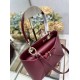 Special Grade Replica Dior CD 26SS Bow-Adorned Tote Bag Burgundy Clone Sale
