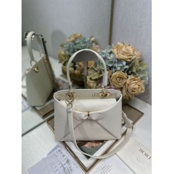 Special Grade Replica Dior CD 26SS Bow-Adorned Tote Bag White Clone Sale
