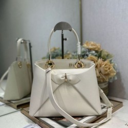 Special Grade Replica Dior CD 26SS Bow-Adorned Tote Bag White Clone Sale
