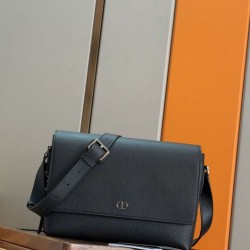 Special Grade Replica Dior CD Icon Men Messenger Shoulder Bag Black Clone Sale