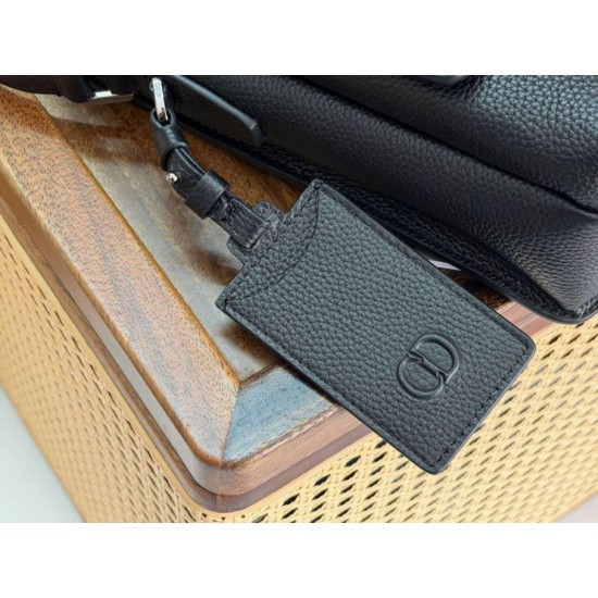 Special Grade Replica Dior CD Icon Men Messenger Shoulder Bag Black Clone Sale