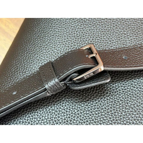 Special Grade Replica Dior CD Icon Men Messenger Shoulder Bag Black Clone Sale
