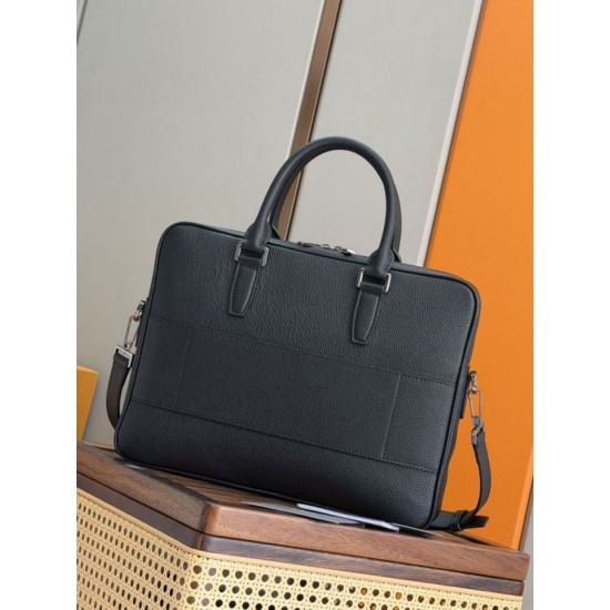 Special Grade Replica Dior CD Icon Men Zipper Briefcase Tote Shoulder Bag Black Clone Sale