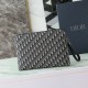 Special Grade Replica Dior A4 Zipper Clutch Dior Oblique Bag Black Clone Sale