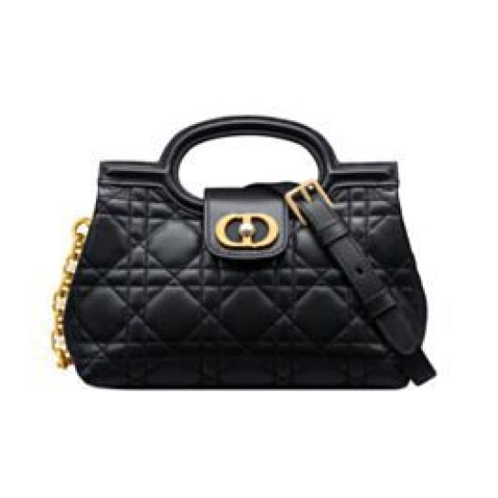 Special Grade Replica Dior Jolie Top Handle Mini Bag Cannage S3123 Black Clone Sale
