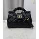 Special Grade Replica Dior Jolie Top Handle Mini Bag Cannage S3123 Black Clone Sale