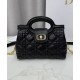 Special Grade Replica Dior Jolie Top Handle Mini Bag Cannage S3123 Black Clone Sale