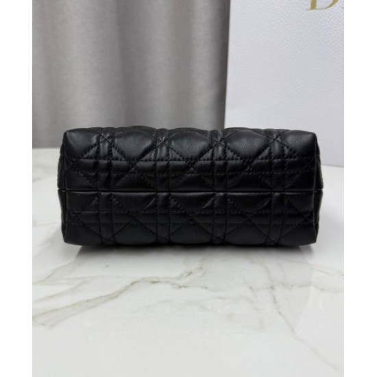 Special Grade Replica Dior Jolie Top Handle Mini Bag Cannage S3123 Black Clone Sale