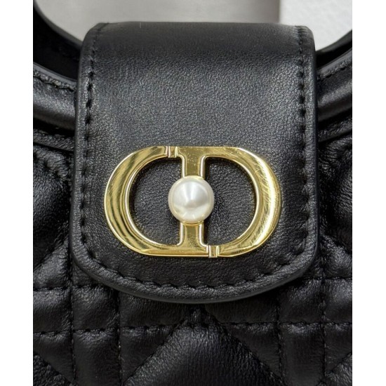 Special Grade Replica Dior Jolie Top Handle Mini Bag Cannage S3123 Black Clone Sale