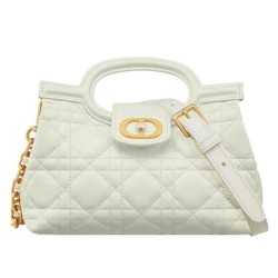Special Grade Replica Dior Jolie Top Handle Mini Bag Cannage S3123 Beige Clone Sale