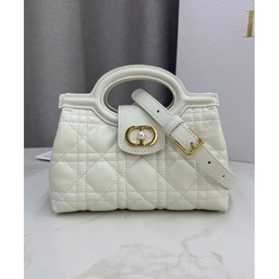 Special Grade Replica Dior Jolie Top Handle Mini Bag Cannage S3123 Beige Clone Sale