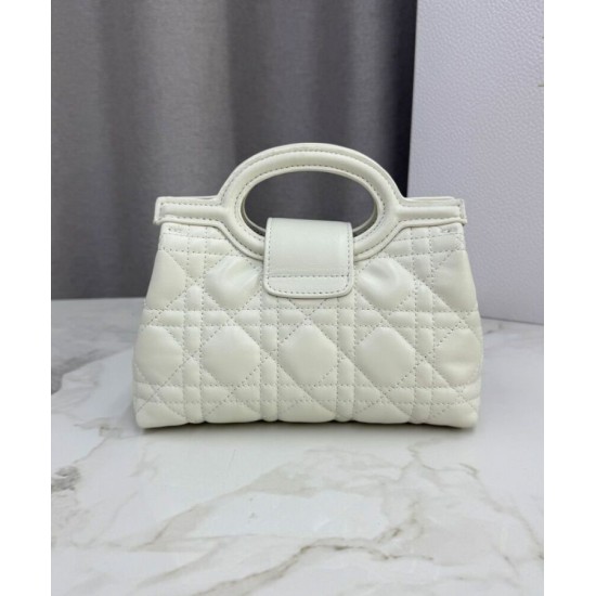 Special Grade Replica Dior Jolie Top Handle Mini Bag Cannage S3123 Beige Clone Sale